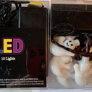 2 New Boxed 10 Ghosts Led Product Works UltraLED Battery Operated Twinkle Lights